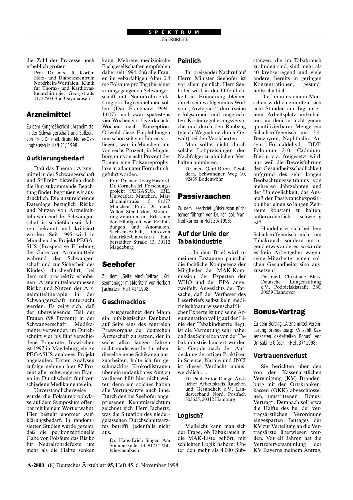 Vorschauseite 1: Seehofer: Peinlich