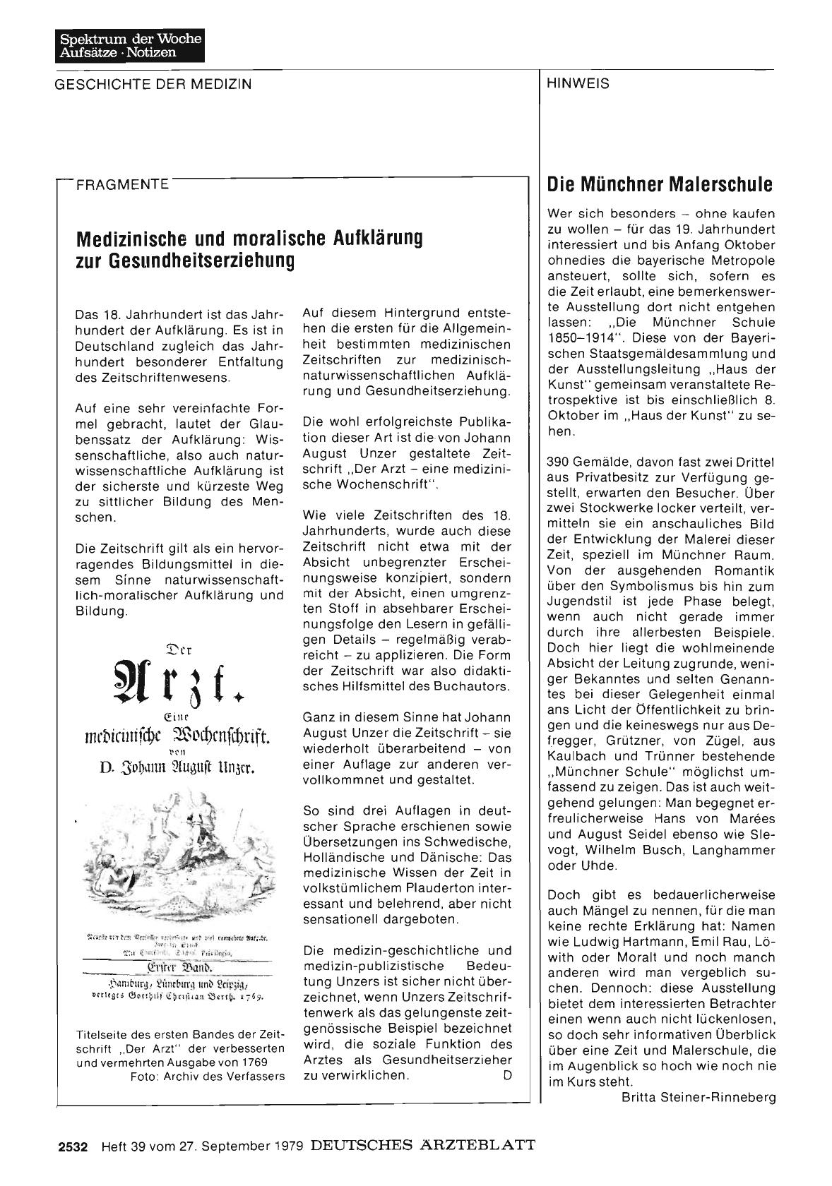 Vorschauseite 1: FRAGMENTE: Medizinische und moralische Aufklärung zur Gesundheitserziehung