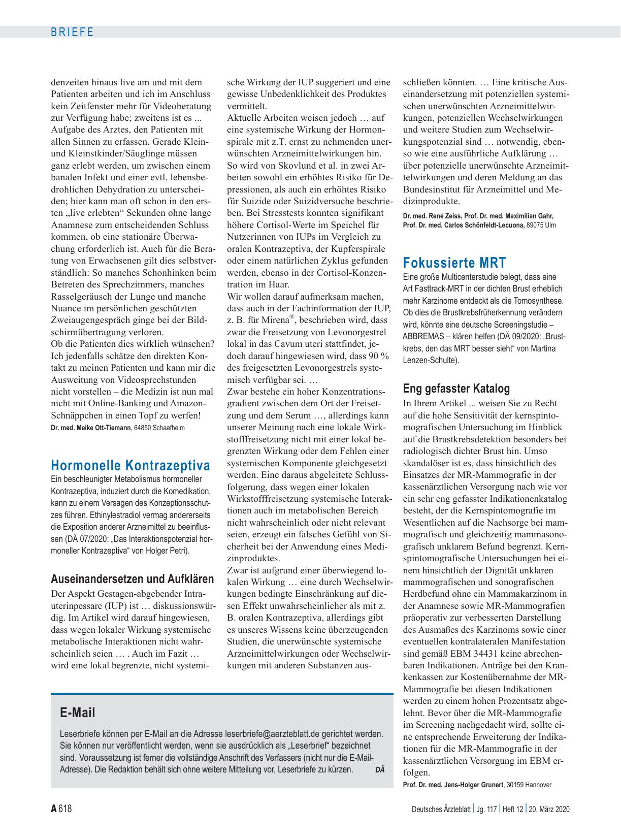 Vorschauseite 1: Fokussierte MRT: Eng gefasster Katalog