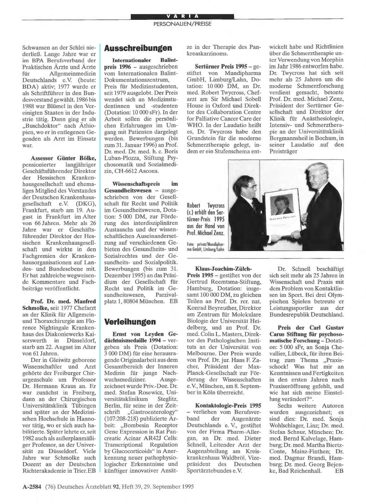Vorschauseite 1: Ausschreibungen