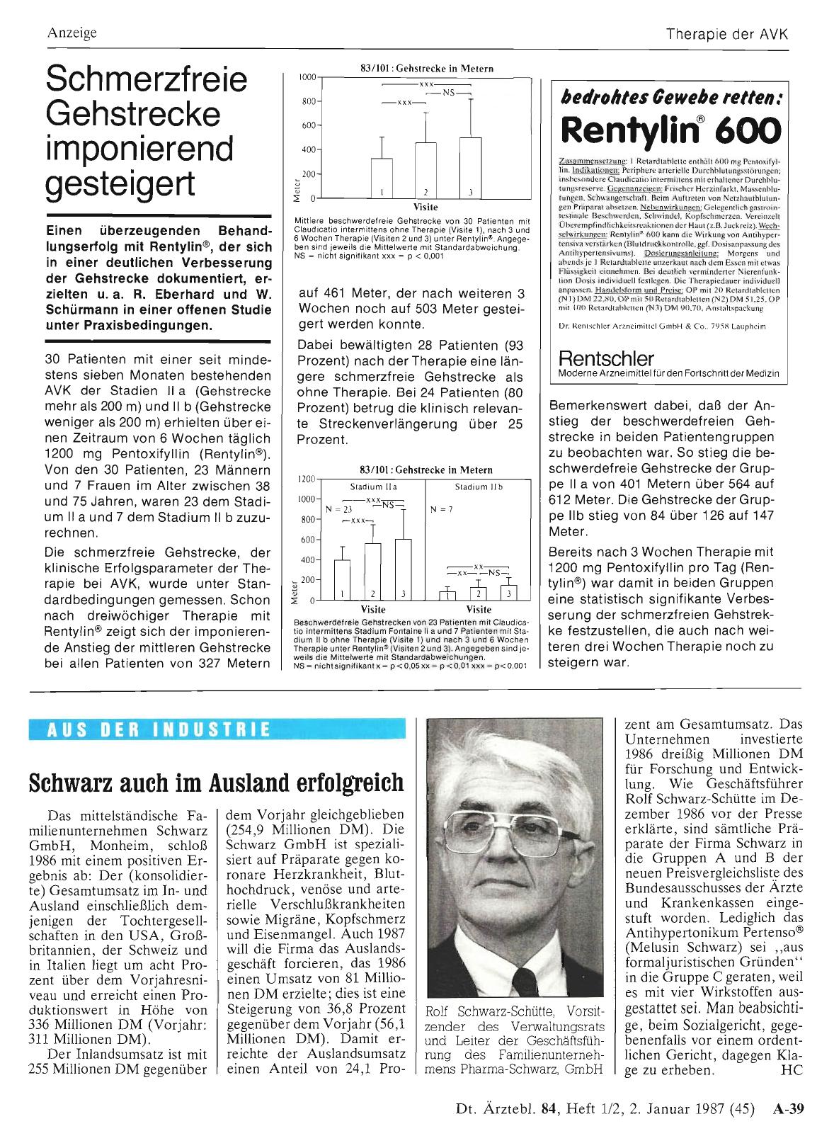 Vorschauseite 1: Schwarz auch im Ausland erfolgreich