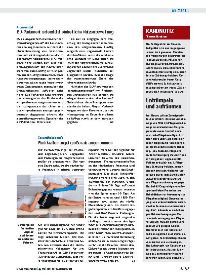 Vorschauseite 1: Randnotiz: Entrümpeln und aufräumen