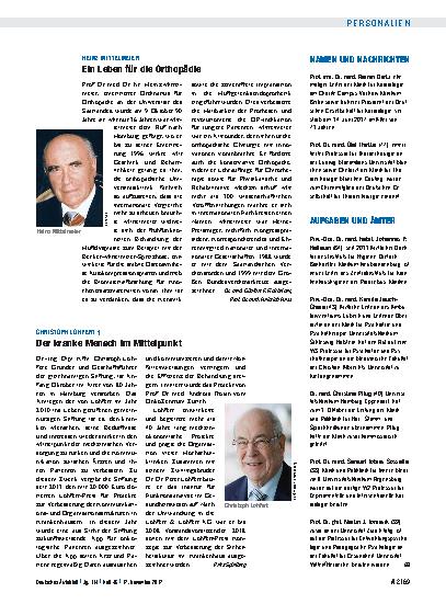 Vorschauseite 1: Namen und Nachrichten