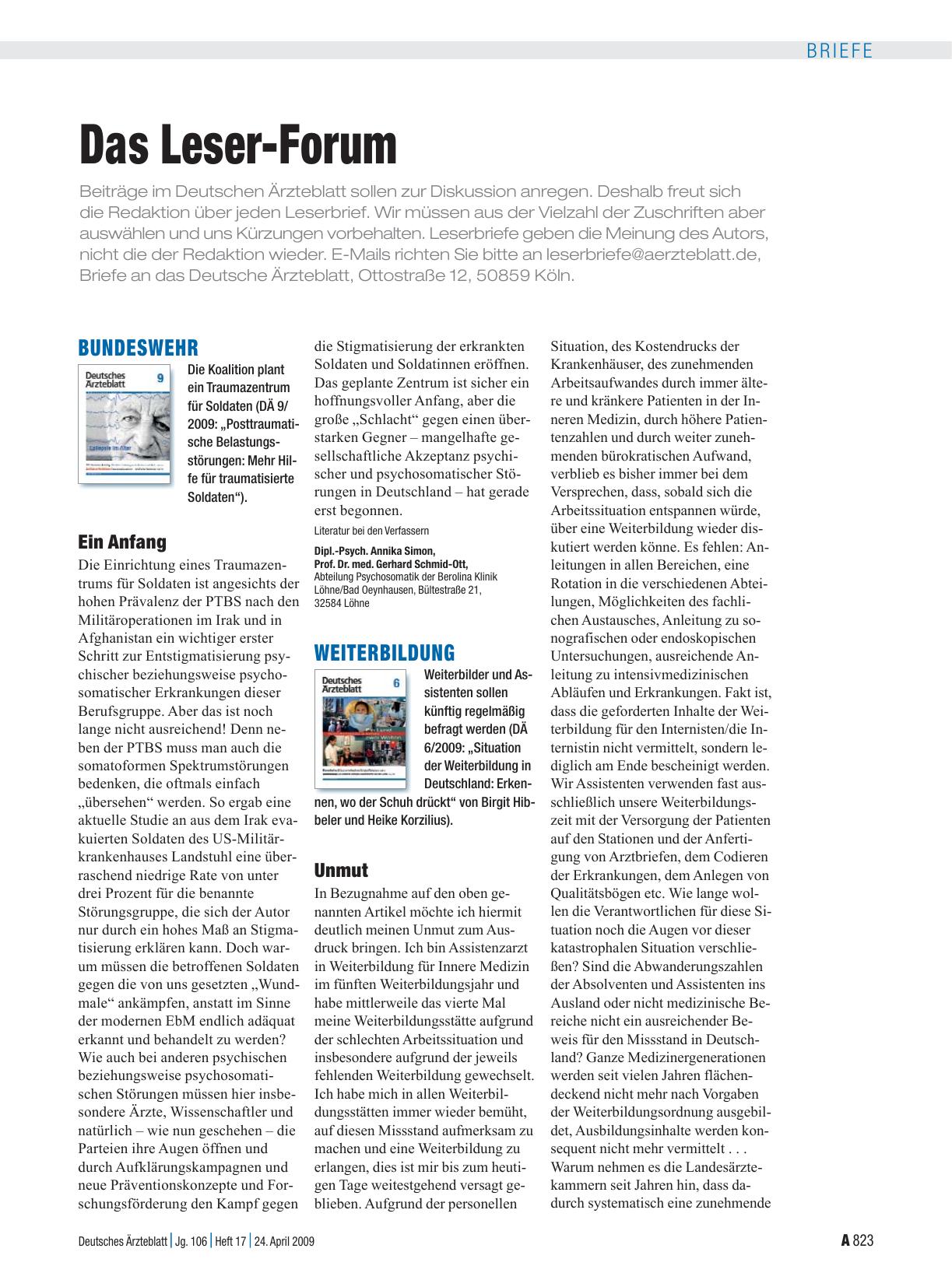 Vorschauseite 1: Bundeswehr: Ein Anfang