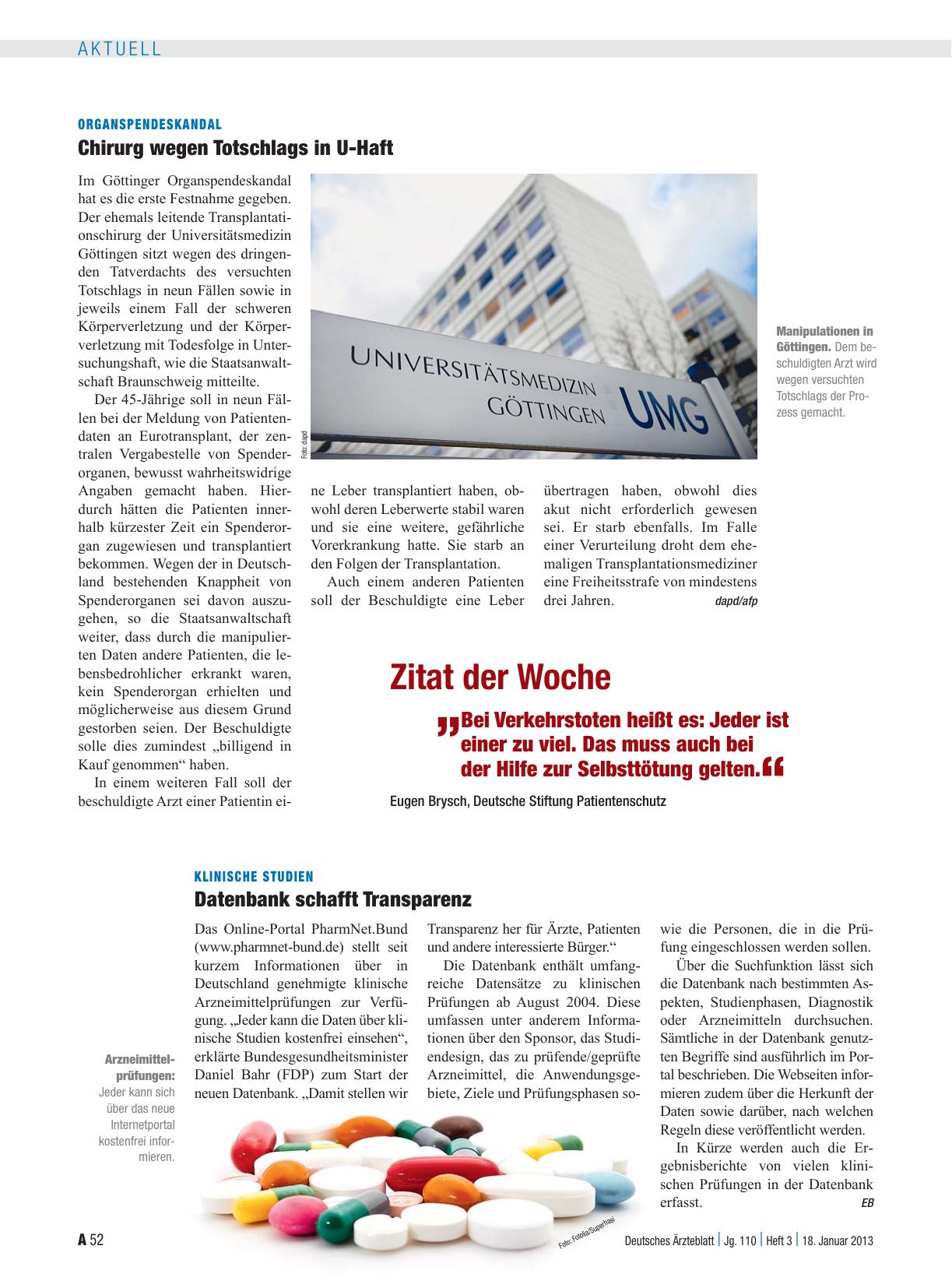 Vorschauseite 1: Zitat der Woche