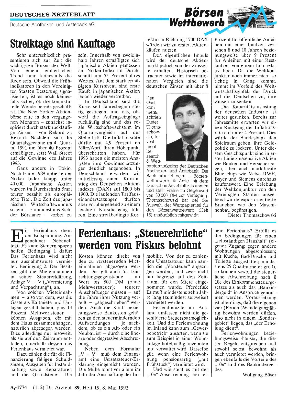 Vorschauseite 1: Ferienhaus: „Steuerehrliche“ werden vom Fiskus belohnt
