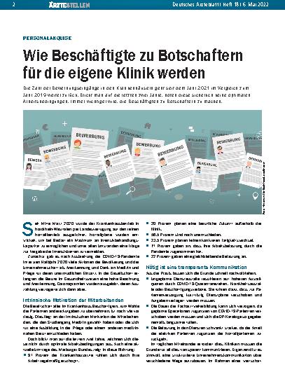Vorschauseite 1: Personalakquise: Wie Beschäftigte zu Botschaftern für die eigene Klinik werden
