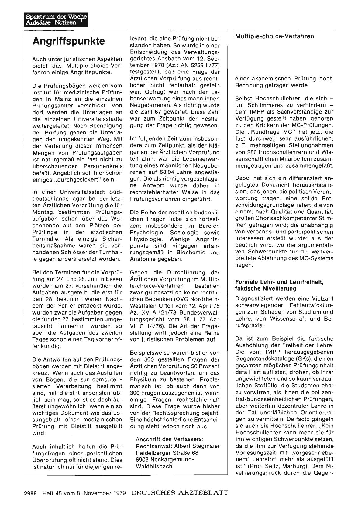 Vorschauseite 1: Angriffspunkte