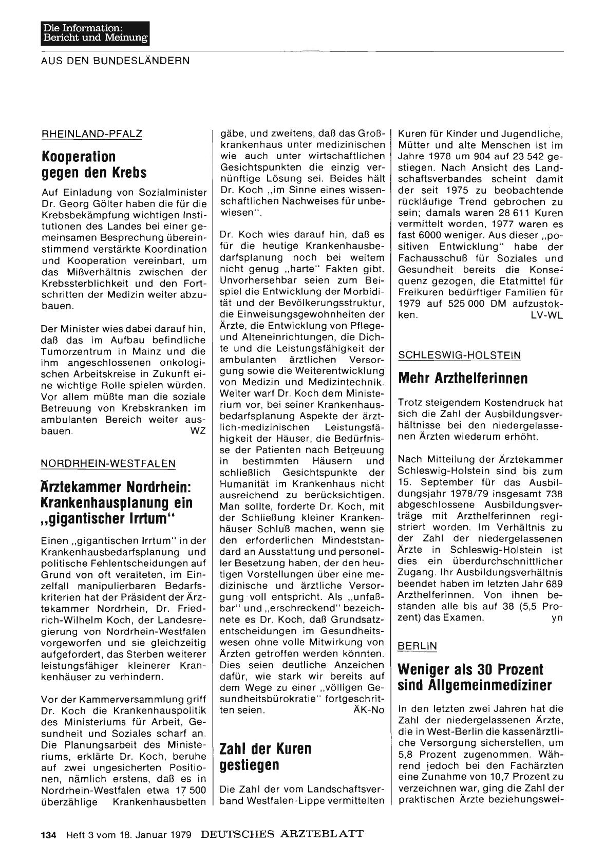Vorschauseite 1: Nordrhein-Westfalen: Ärztekammer Nordrhein: Krankenhausplanung ein „gigantischer Irrtum“