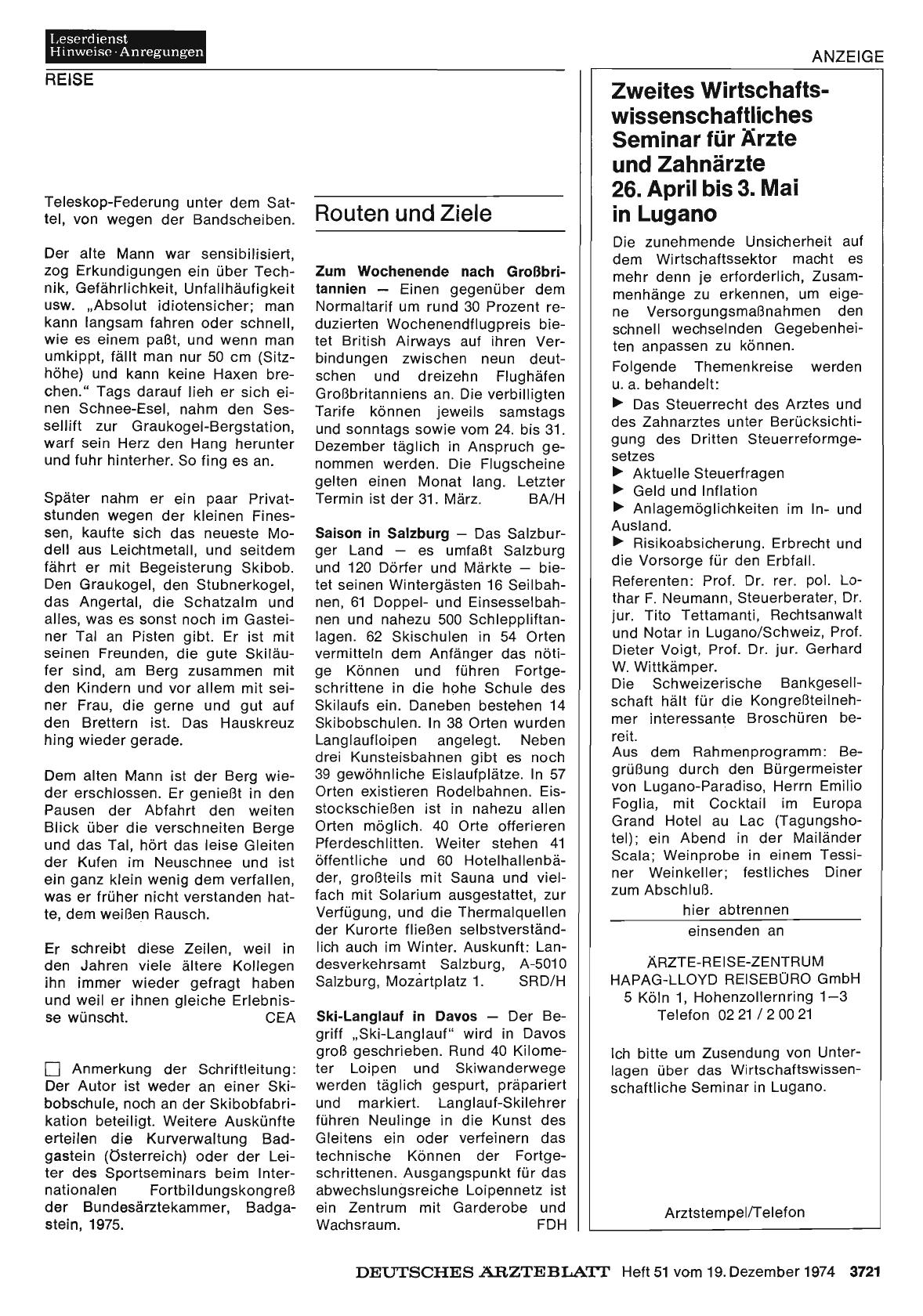 Vorschauseite 1: Routen und Ziele