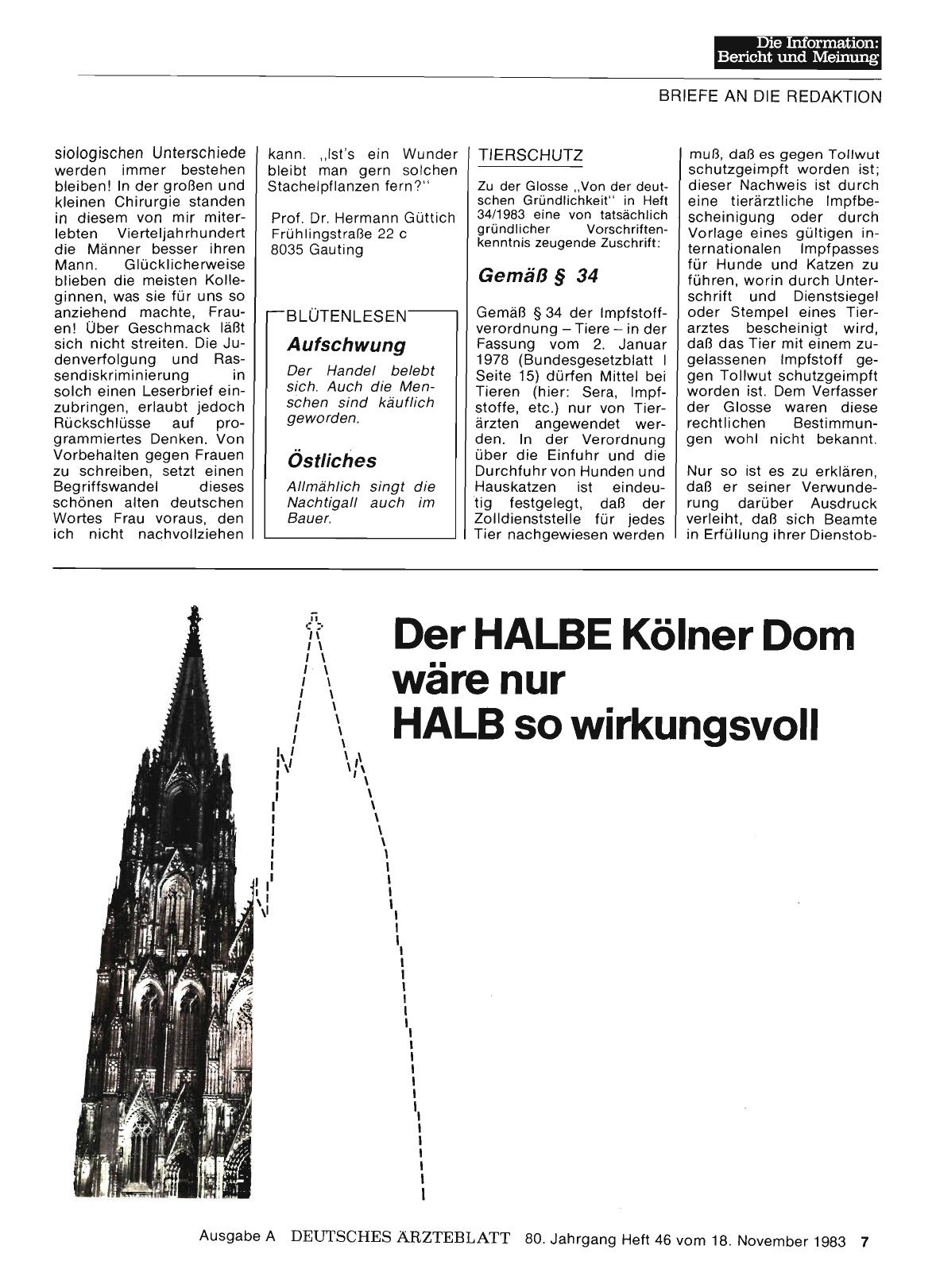Vorschauseite 1: TIERSCHUTZ: Gemäß § 34
