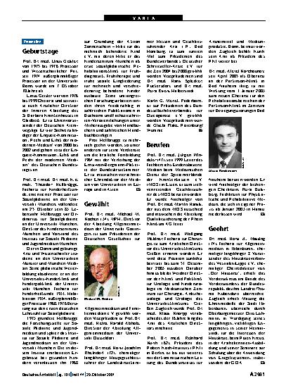 Vorschauseite 1: Geehrt
