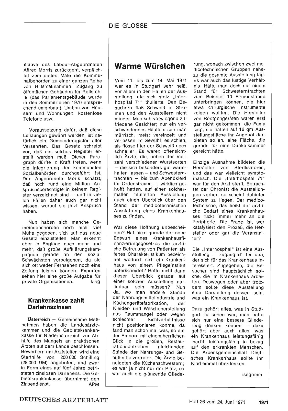 Vorschauseite 1: Warme Würstchen