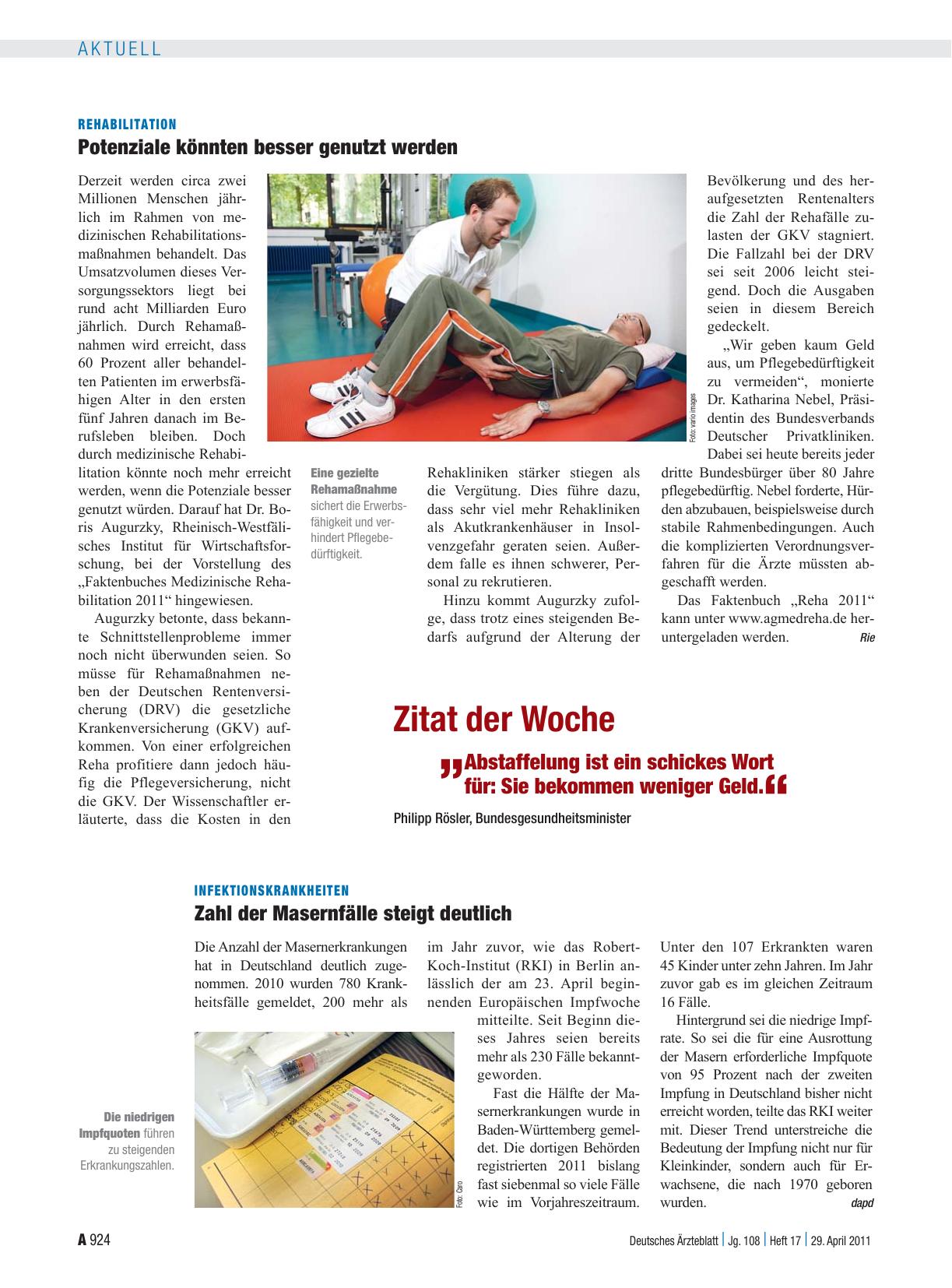 Vorschauseite 1: Zitat der Woche