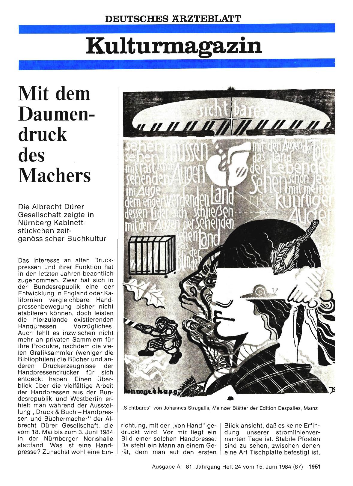 Vorschauseite 1: Mit dem Daumendruck des Machers