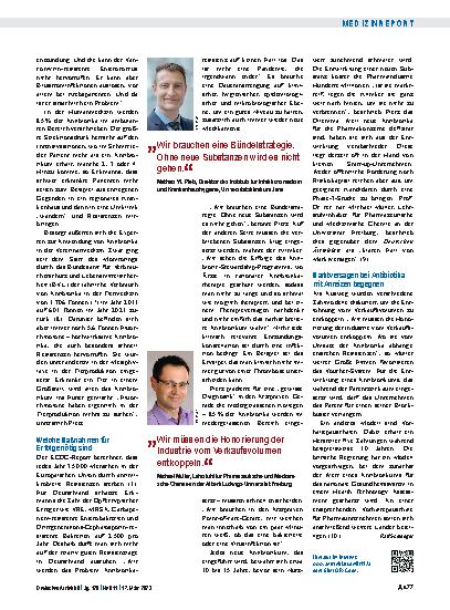 Vorschauseite 4: Antibiotikaresistenzen: Viele Erfolge wurden erreicht, aber neue Gefahren drohen.
