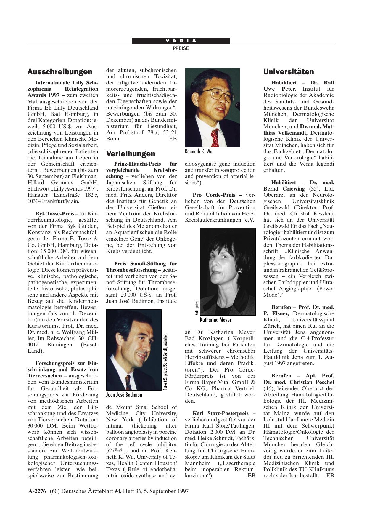 Vorschauseite 1: Ausschreibungen