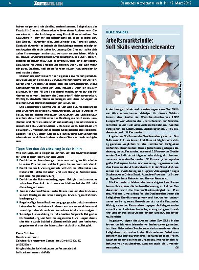 Vorschauseite 1: Arbeitsmarktstudie: Soft Skills werden relevanter
