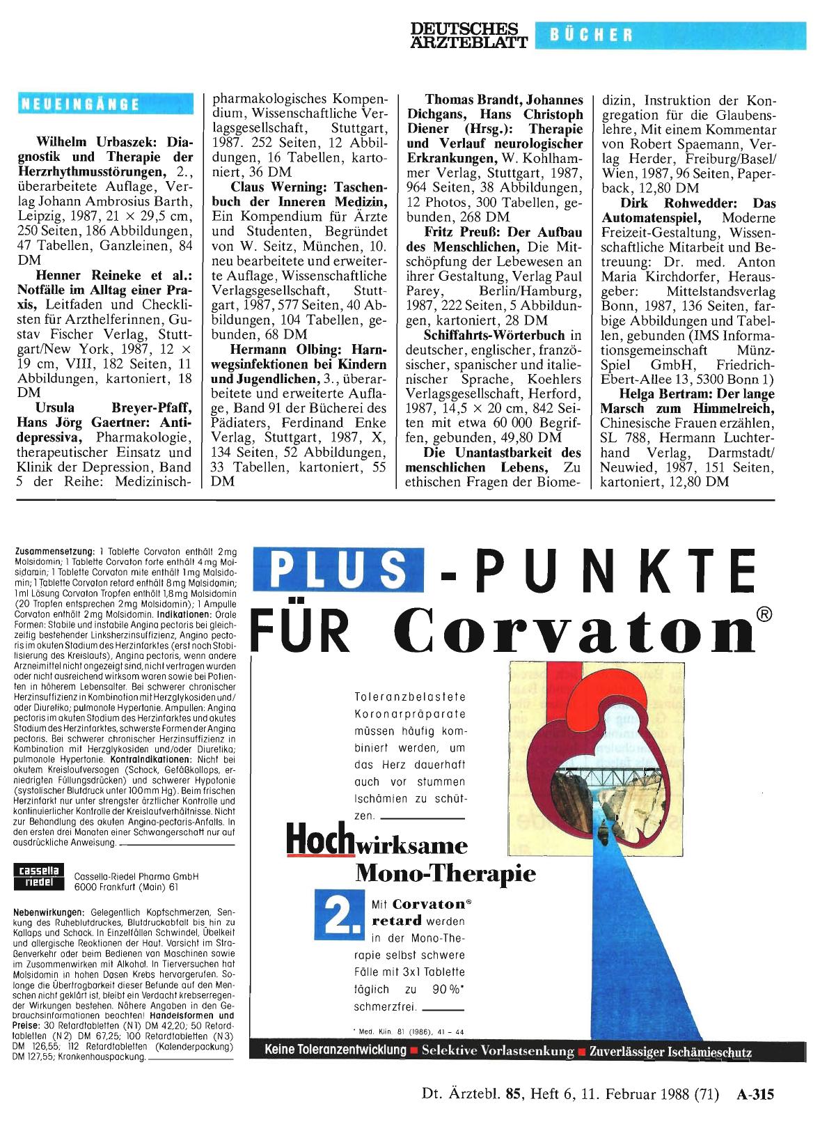 Vorschauseite 1: Neueingänge