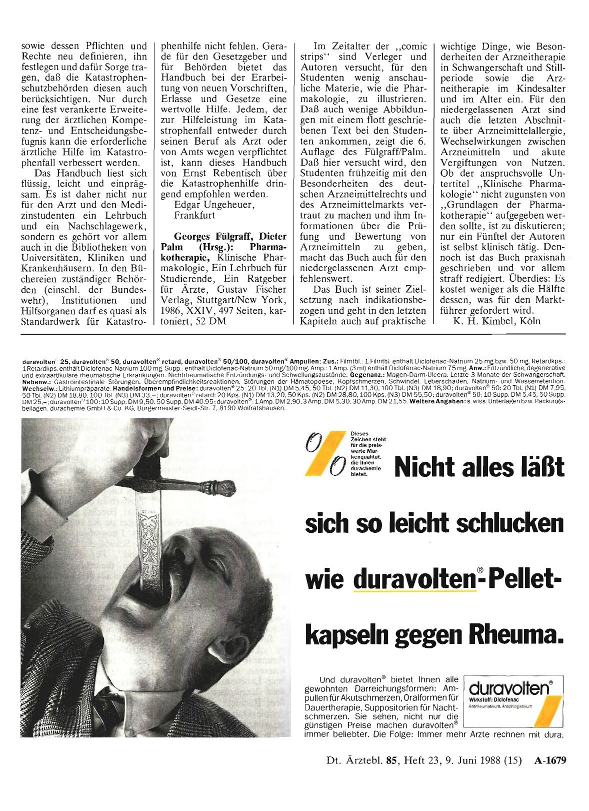 Vorschauseite 1: Georges Fülgraff, Dieter Palm (Hrsg. ): Pharmakotherapie