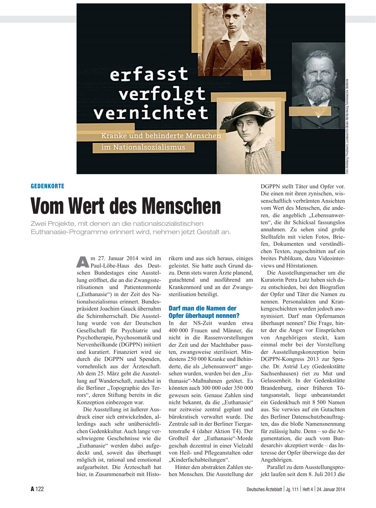 Vorschauseite 1: Gedenkorte: Vom Wert des Menschen