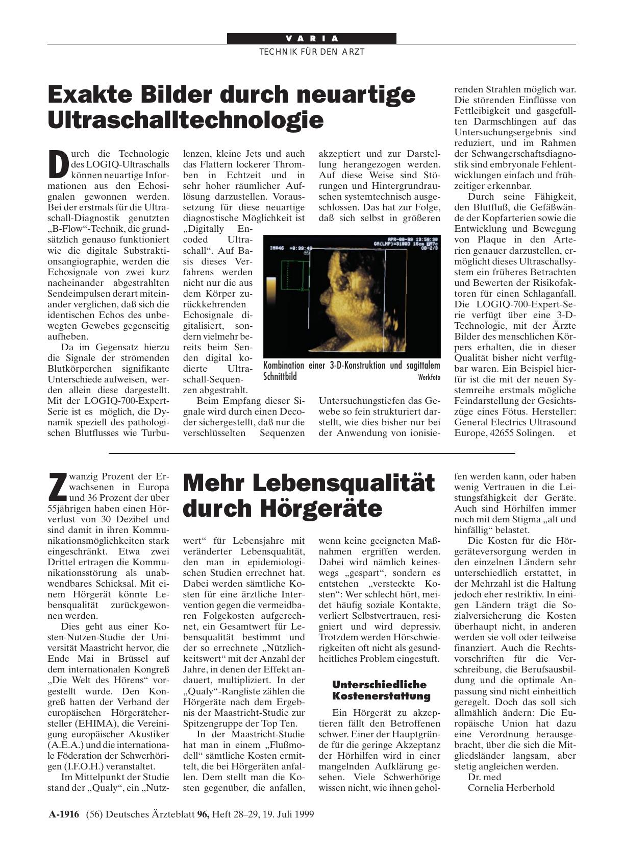 Vorschauseite 1: Mehr Lebensqualität durch Hörgeräte