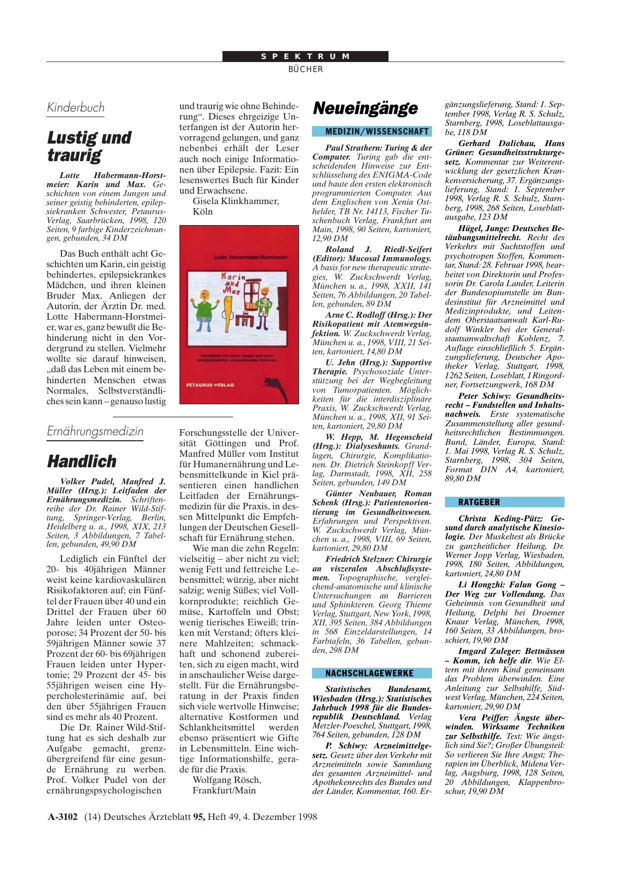 Vorschauseite 1: Leitfaden der Ernährungsmedizin