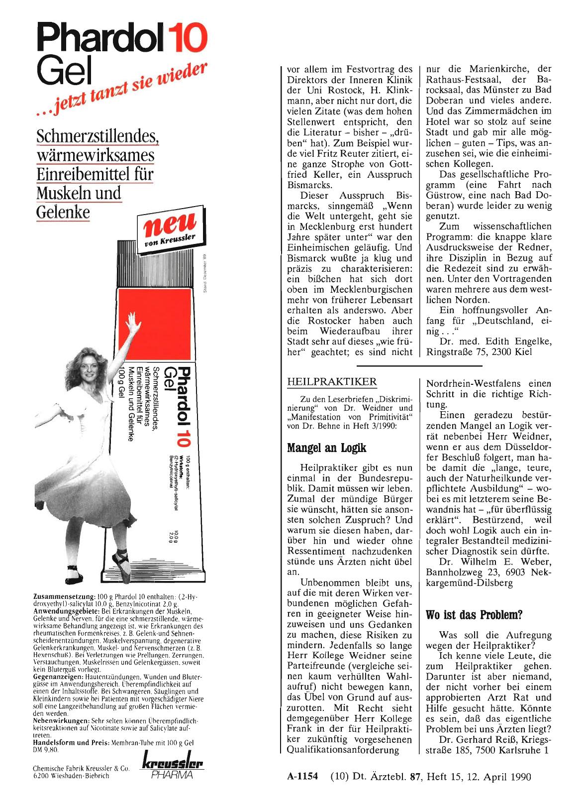 Vorschauseite 1: HEILPRAKTIKER: Mangel an Logik