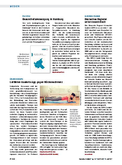 Vorschauseite 1: Statistik: Gesundheitsversorgung in Hamburg