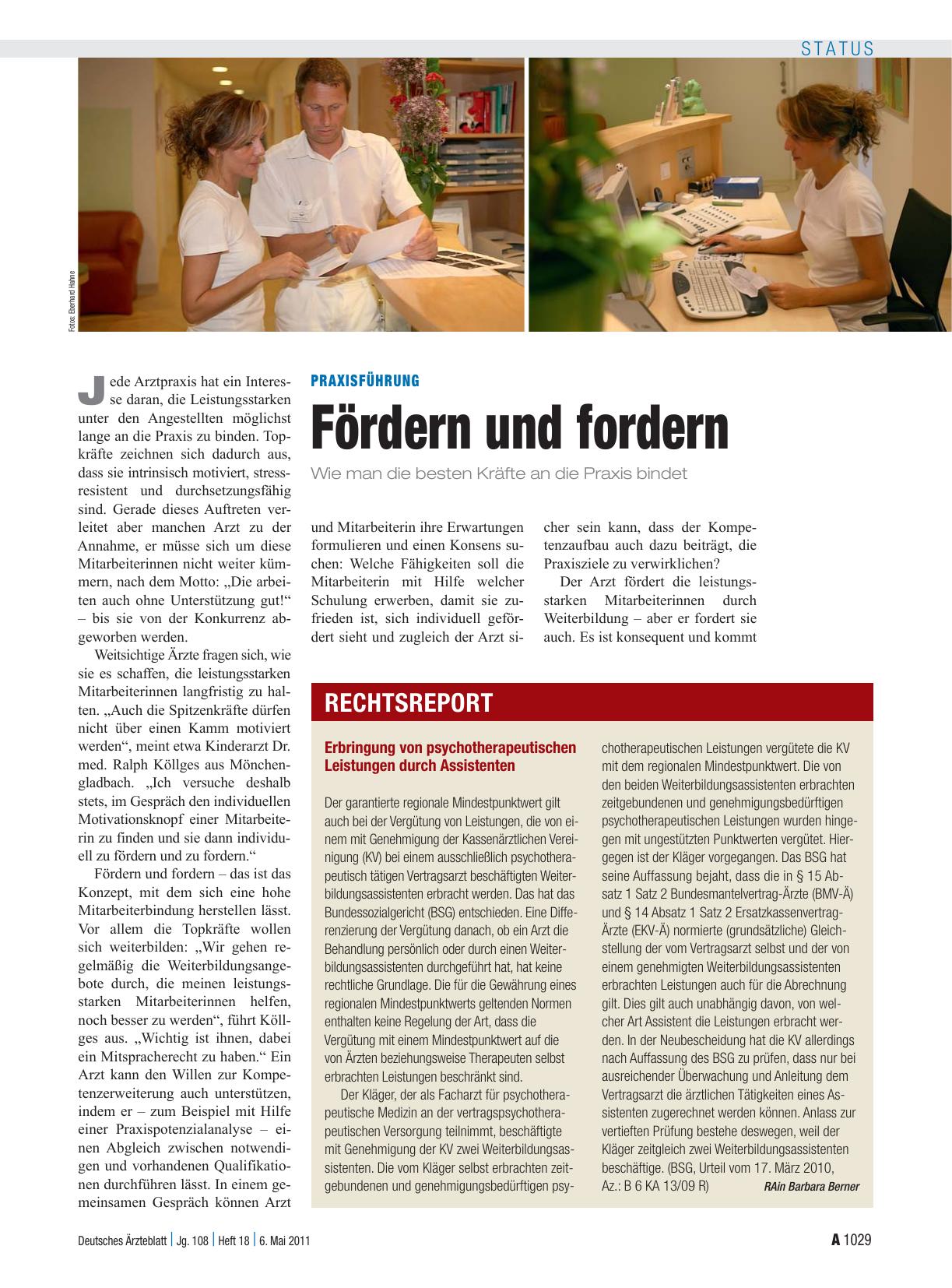 Vorschauseite 1: Praxisführung: Fördern und fordern