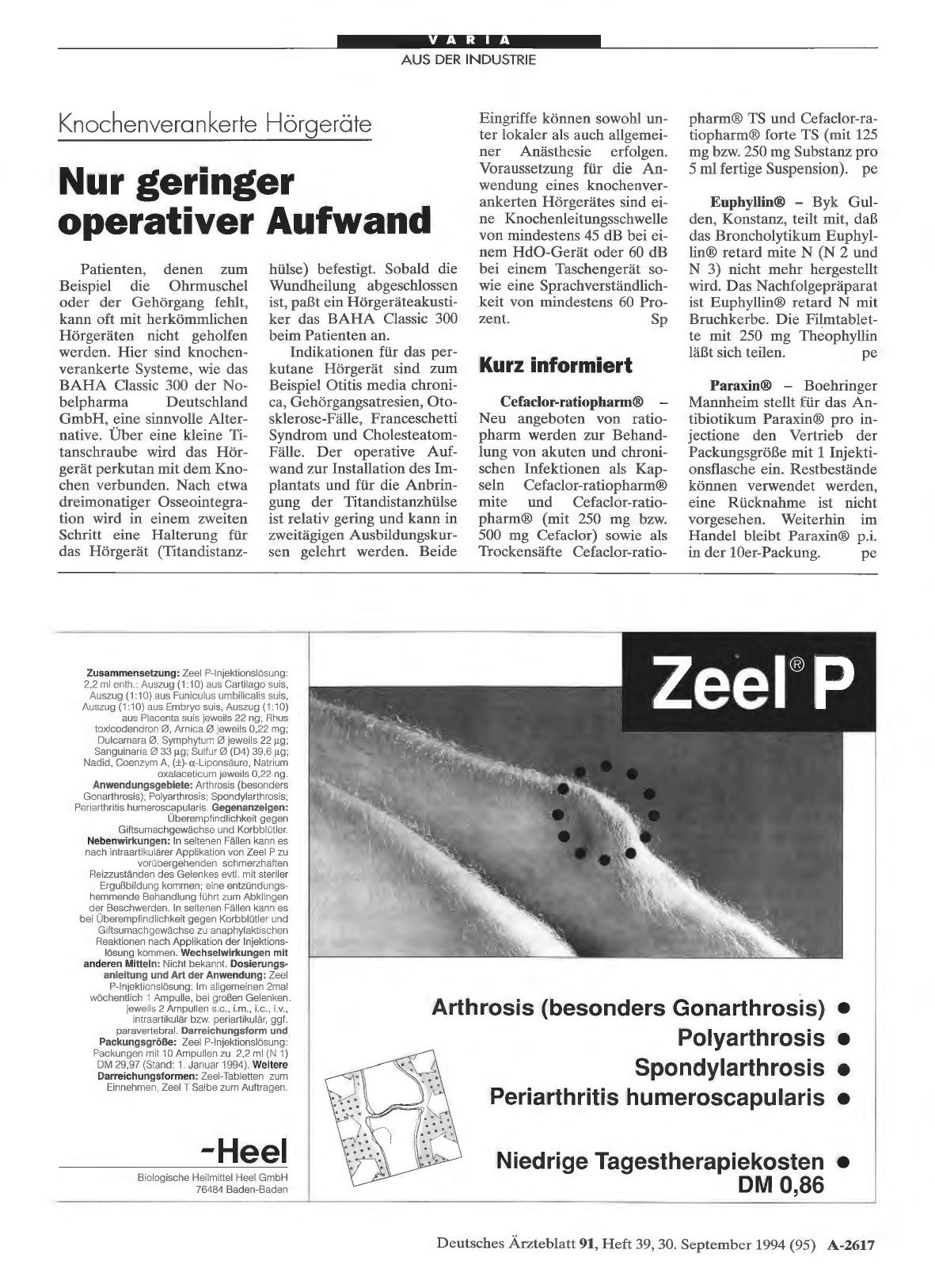 Vorschauseite 1: Kurz informiert