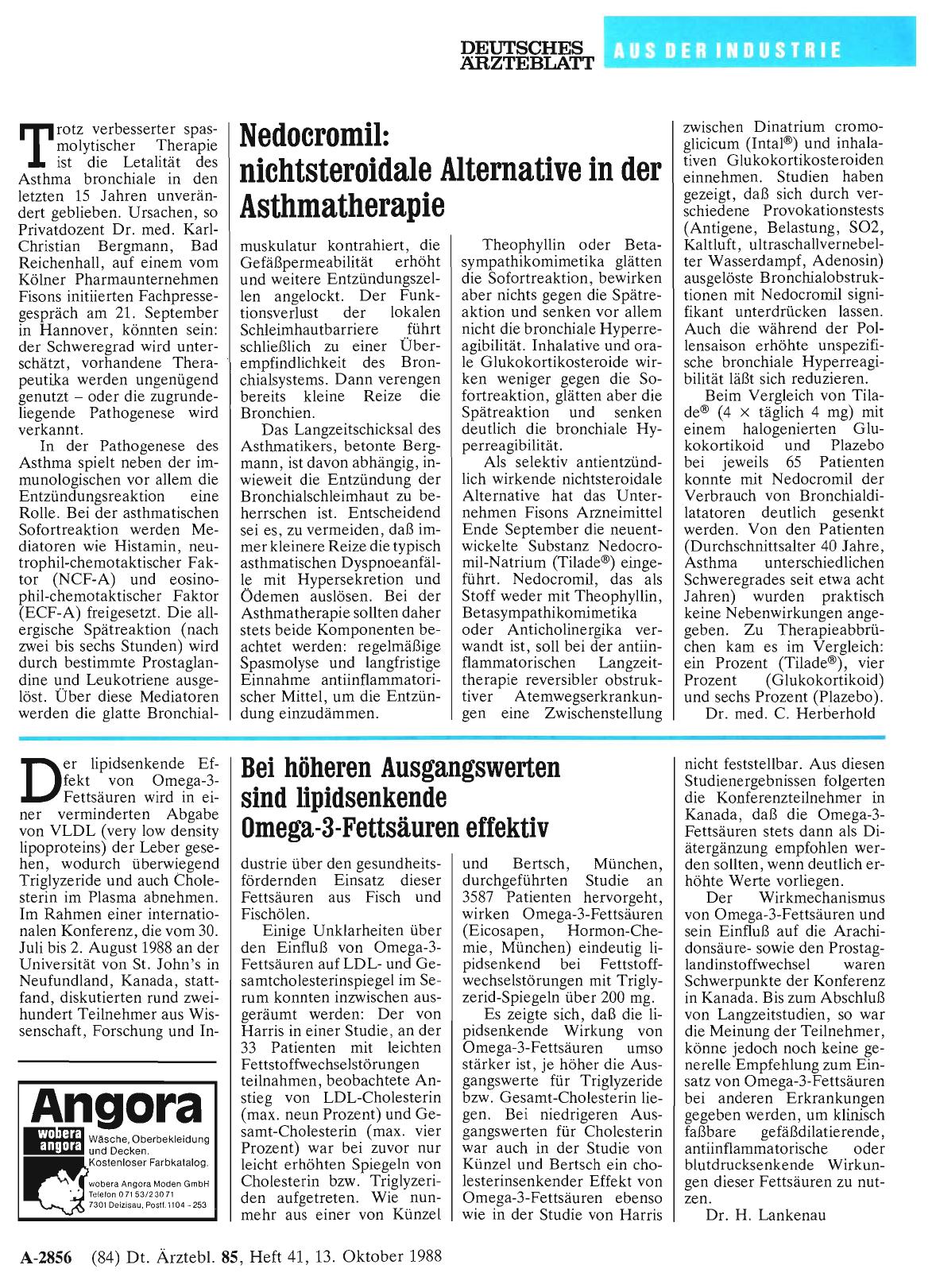 Vorschauseite 1: Nedocromil: nichtsteroidale Alternative in der Asthmatherapie