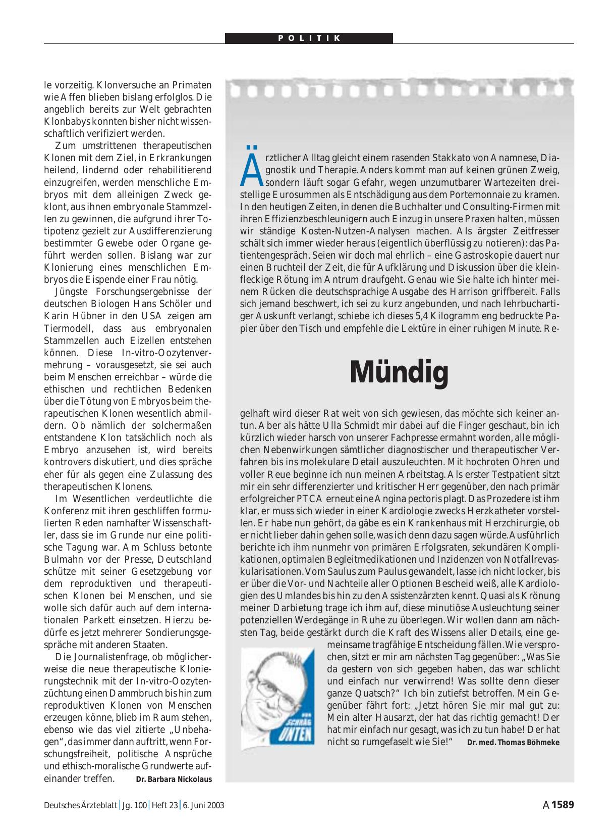 Vorschauseite 1: Mündig
