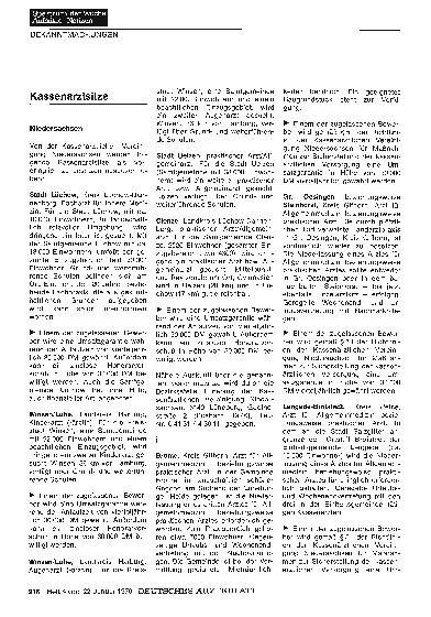 Vorschauseite 1: Kassenarztsitze