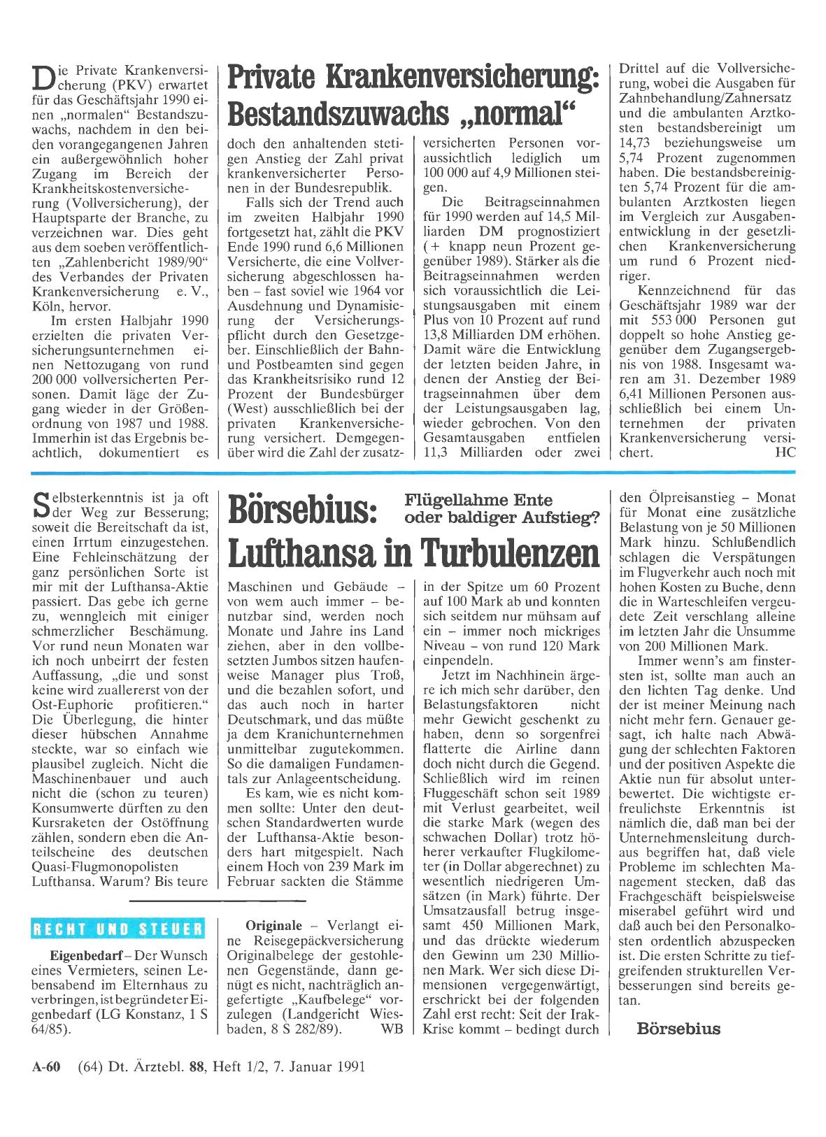 Vorschauseite 1: Börsebius: Lufthansa in Turbulenzen: Flügellahme Ente oder baldiger Aufstieg?