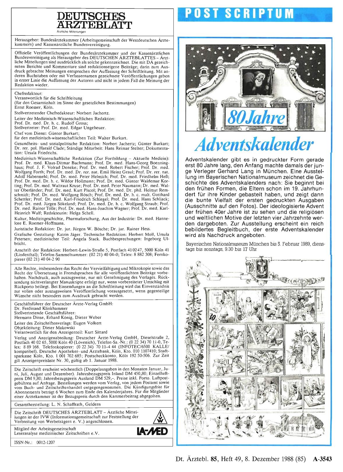Vorschauseite 1: 80 Jahre Adventskalender