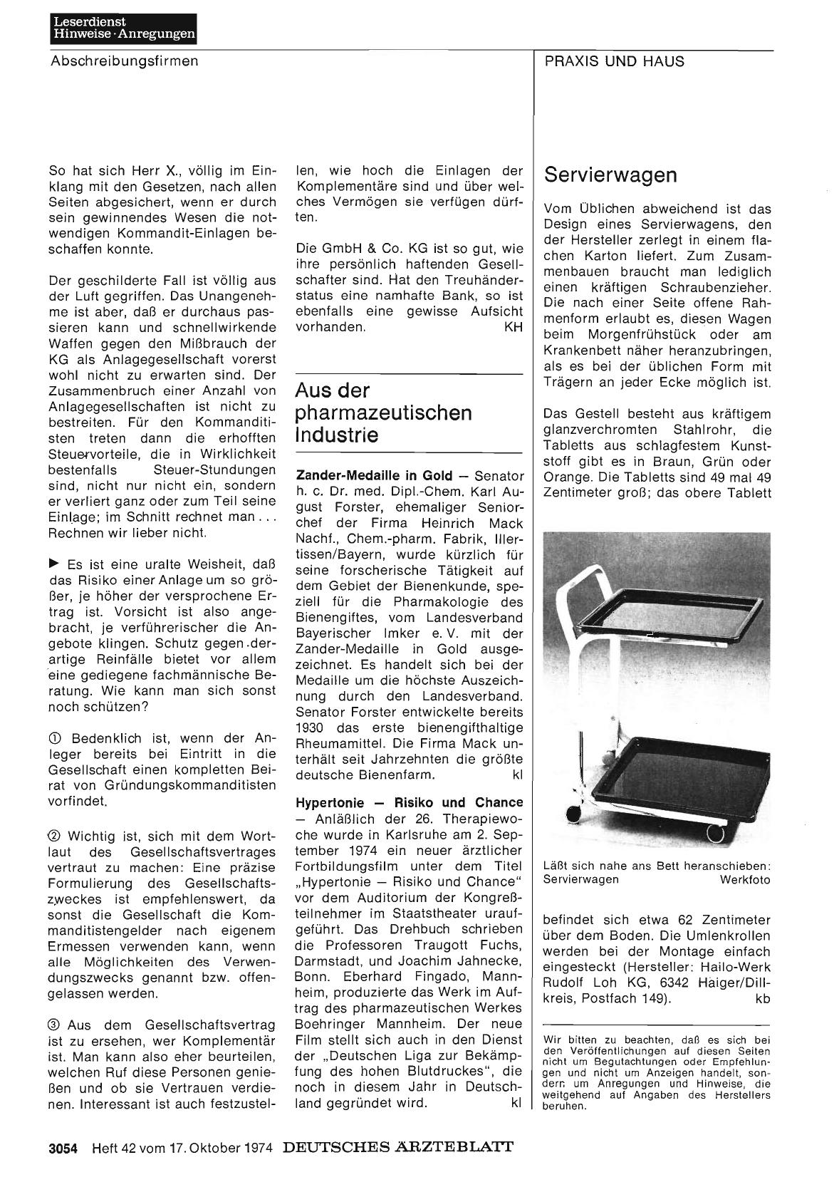 Vorschauseite 1: Aus der pharmazeutischen Industrie