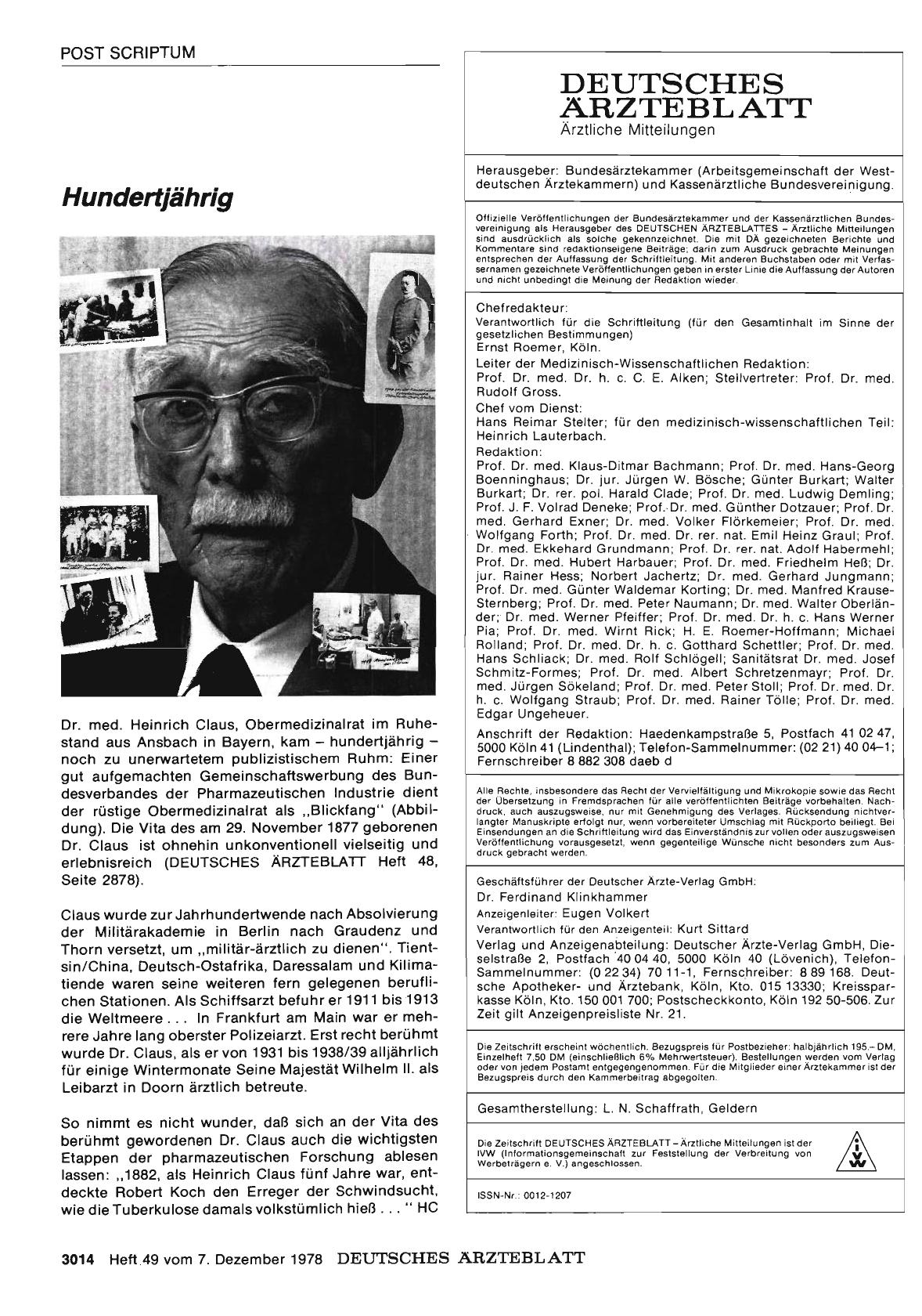 Vorschauseite 1: Hundertjährig