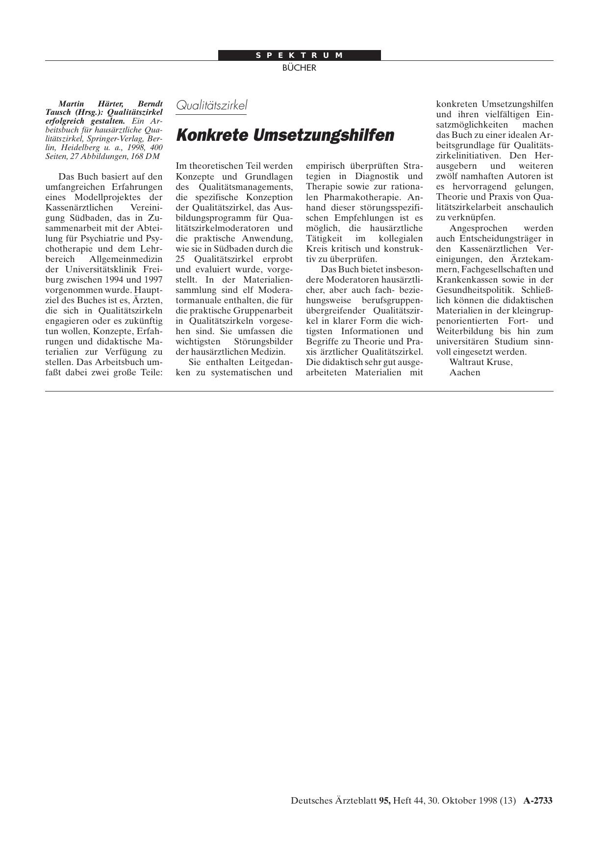 Vorschauseite 1: Qualitätszirkel erfolgreich gestalten