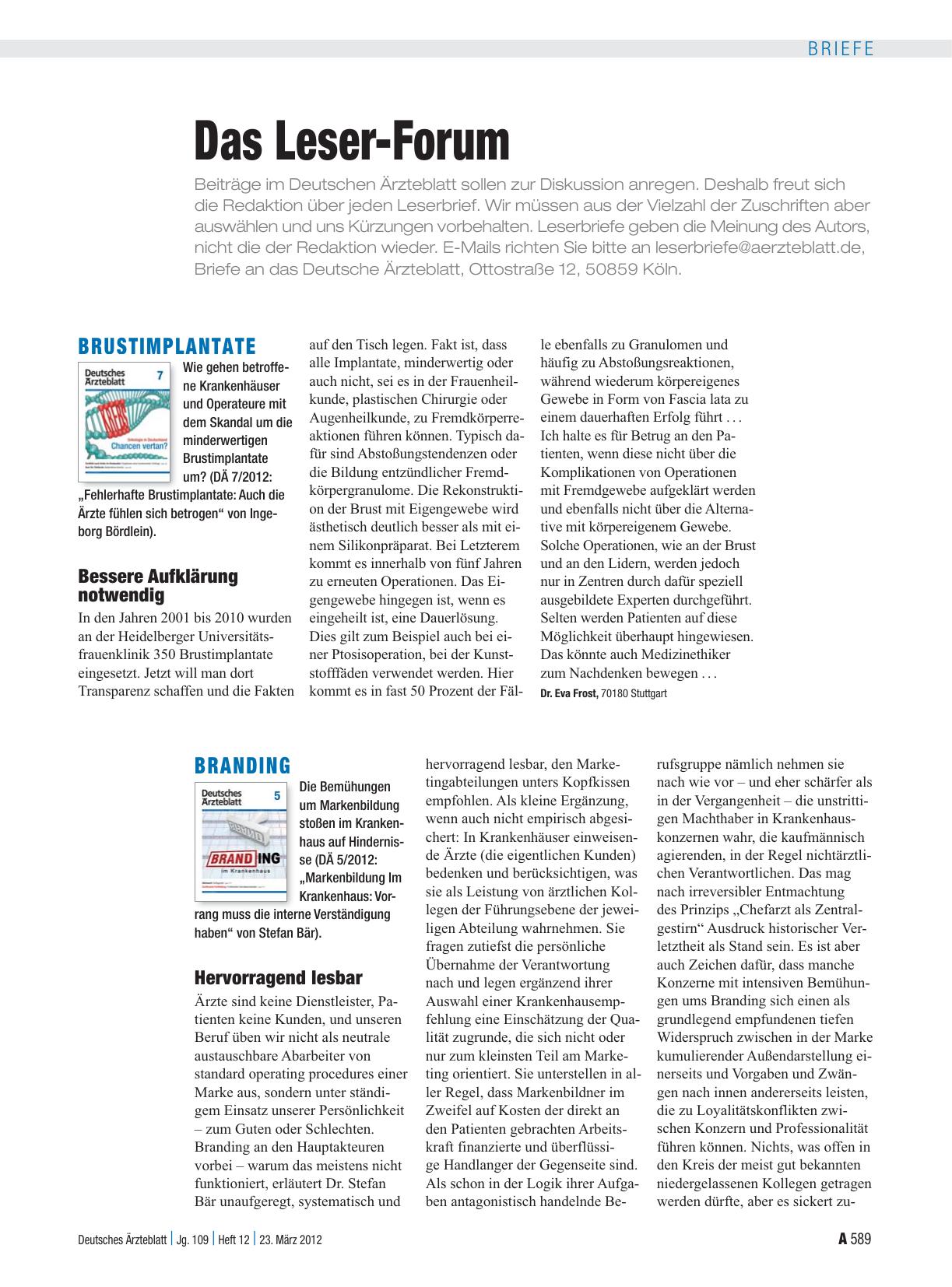 Vorschauseite 1: Branding: Hervorragend lesbar