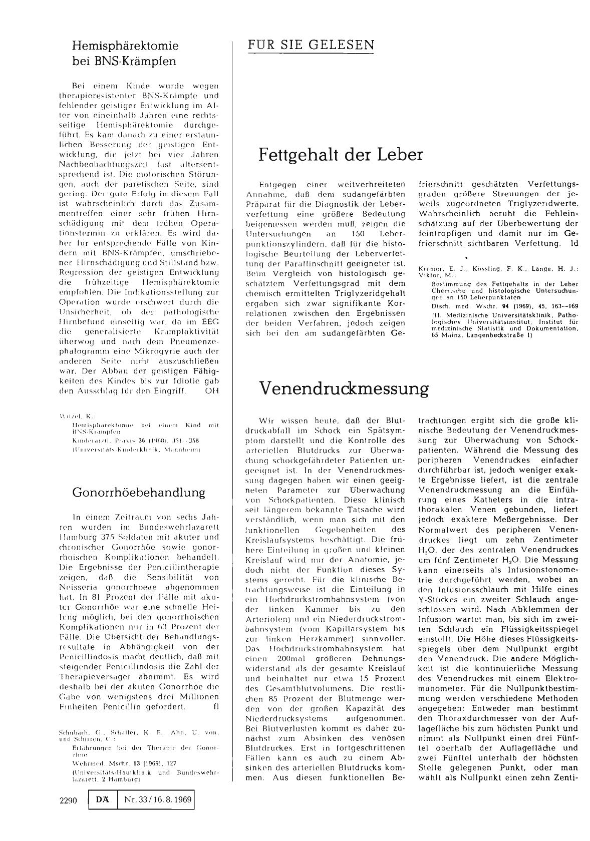 Vorschauseite 1: Venendruckmessung