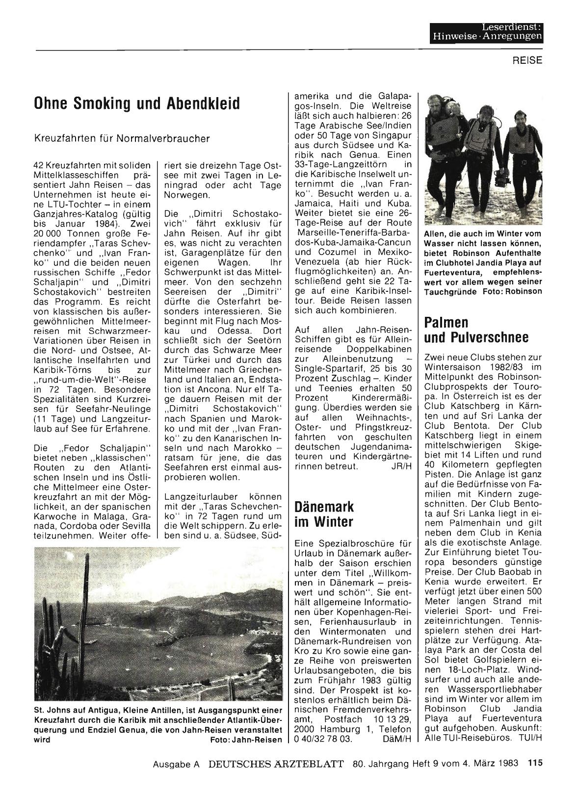 Vorschauseite 1: Palmen und Pulverschnee