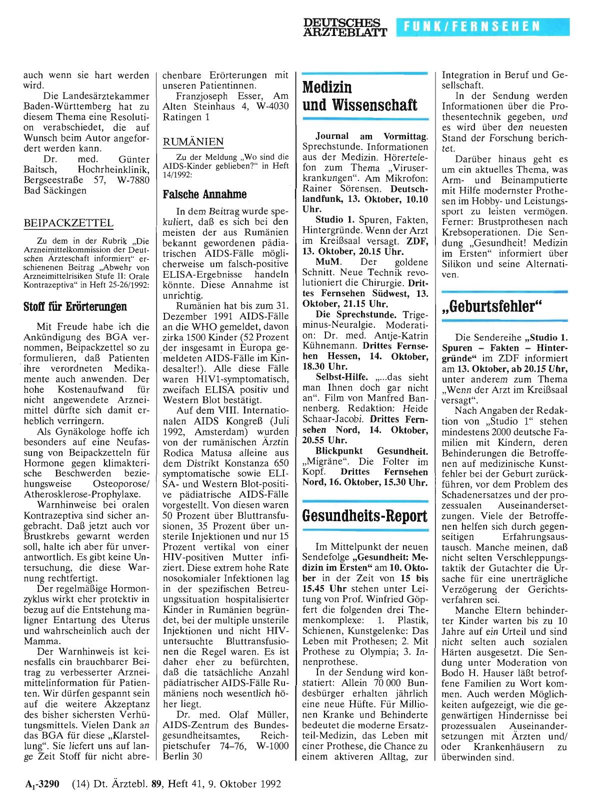 Vorschauseite 1: „Geburtsfehler“