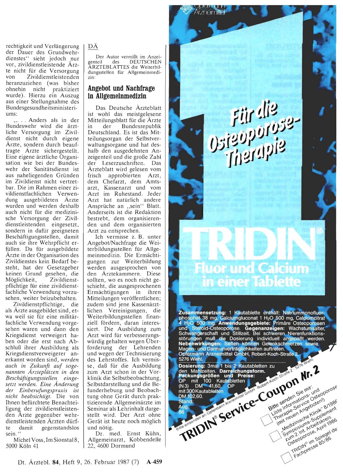 Vorschauseite 1: DÄ: Angebot und Nachfrage in Allgemeinmedizin