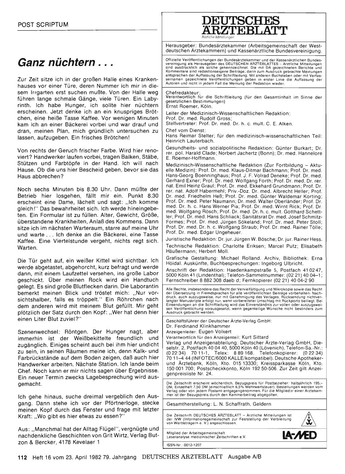 Vorschauseite 1: Ganz nüchtern. ..