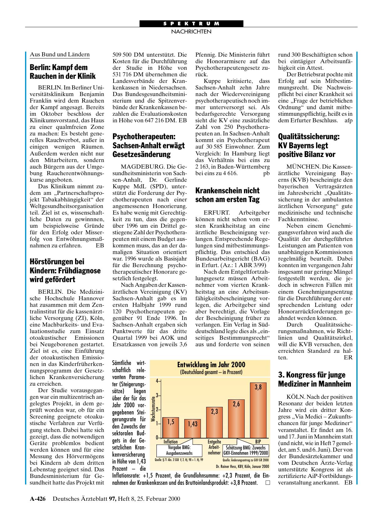 Vorschauseite 1: 3. Kongress für junge Mediziner in Mannheim