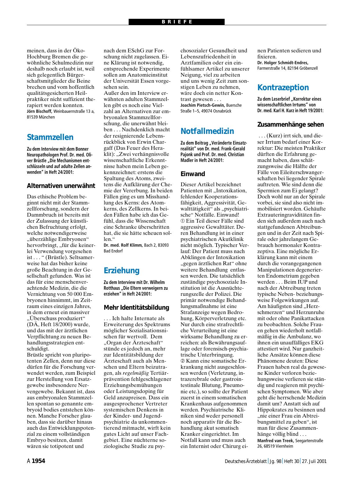 Vorschauseite 1: Kontrazeption: Zusammenhänge sehen