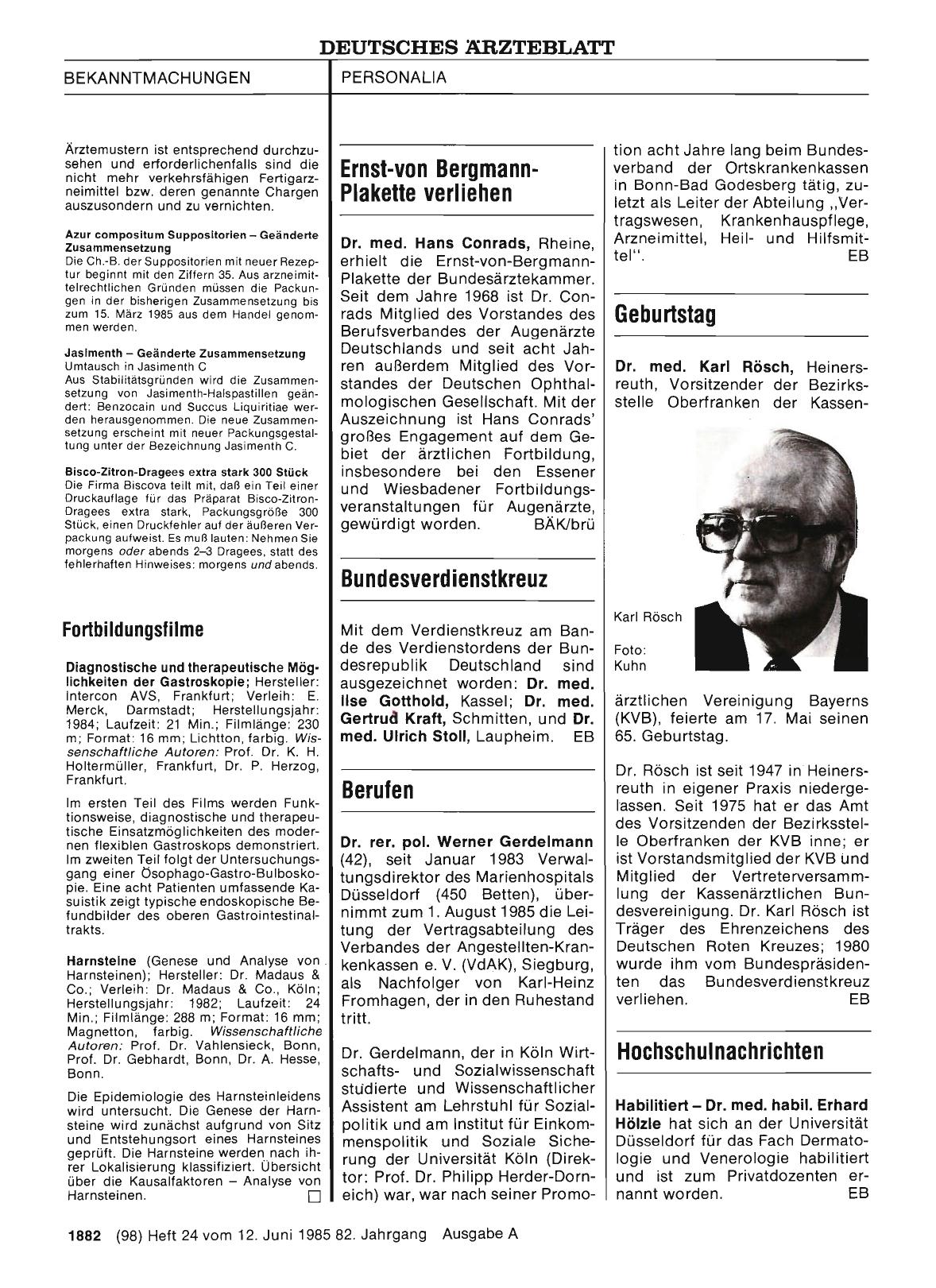 Vorschauseite 1: Bundesverdienstkreuz