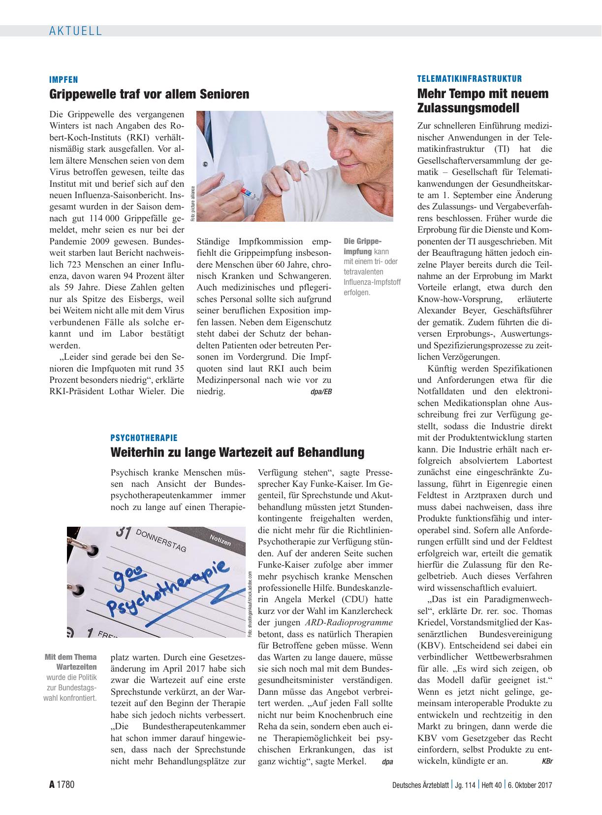 Vorschauseite 1: Telematikinfrastruktur: Mehr Tempo mit neuem Zulassungsmodell