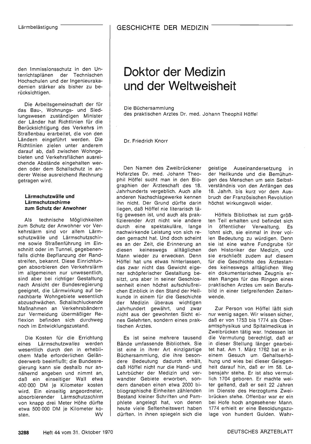 Vorschauseite 1: Doktor der Medizin und der Weltweisheit